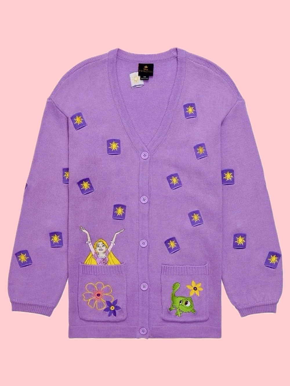 NWT Disney Tangled Rapunzel & Pascal Floating Lanterns Cardigan & Tank Top Set